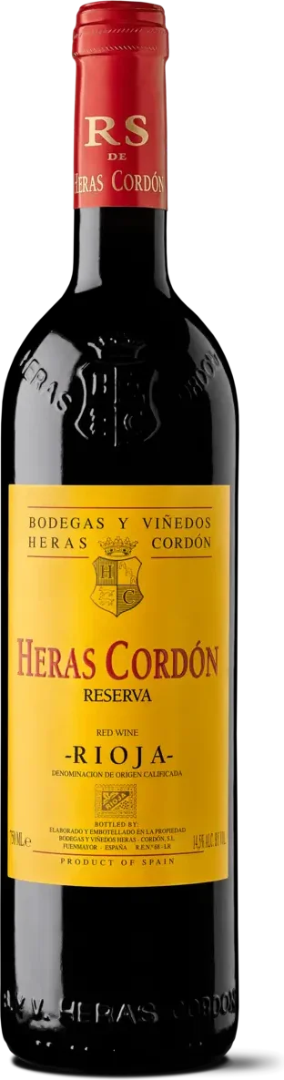 Heras Cordón Reserva bottle